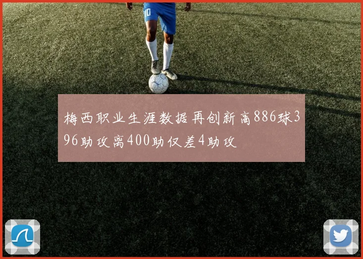梅西职业生涯数据再创新高886球396助攻离400助仅差4助攻